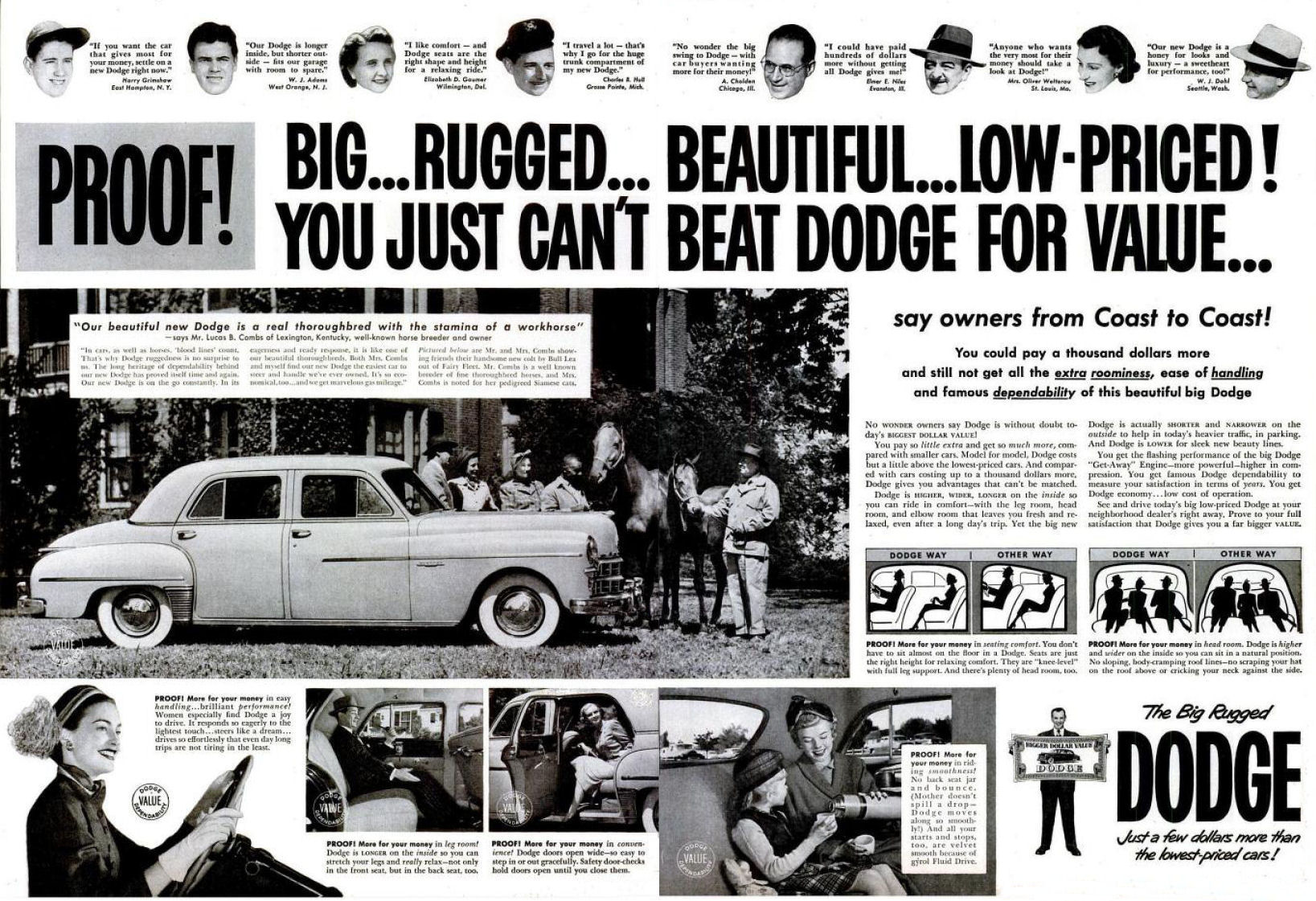 1950 Dodge Auto Advertising